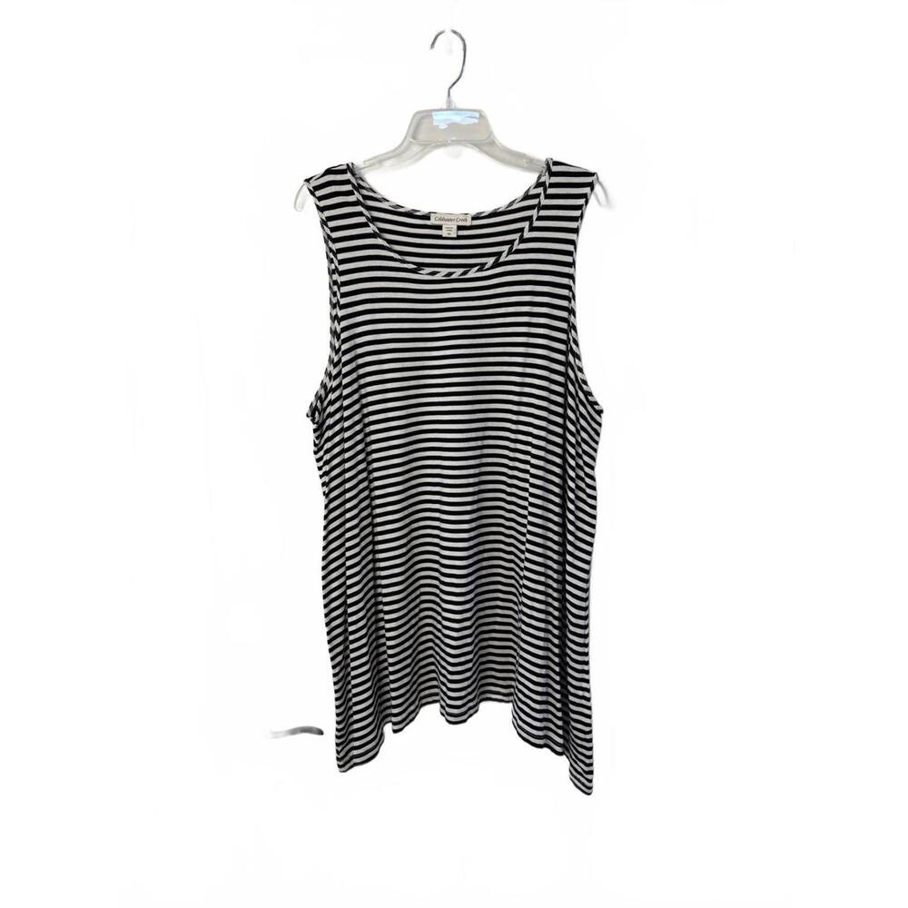 Coldwater Creek Plus Size Striped Tank Top - 3X